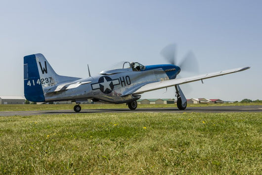 P-51 Mustang Taxiing Waukegan Wall Decal