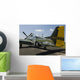 P-51 Mustang Parked Ramp Back Left Wall Decal
