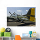 P-51 Mustang Parked Ramp Back Left Wall Decal
