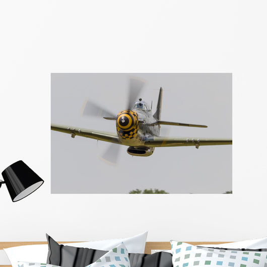 P-51 Mustang Flies East Front Propeller Wall Decal