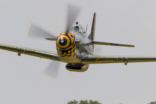 P-51 Mustang Flies East Front Propeller Wall Decal