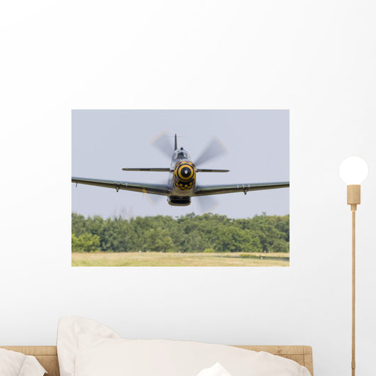 P-51 Mustang Flies East Wall Decal