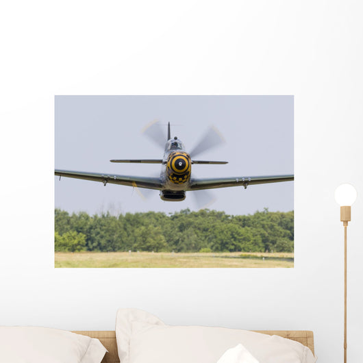 P-51 Mustang Flies East Wall Decal