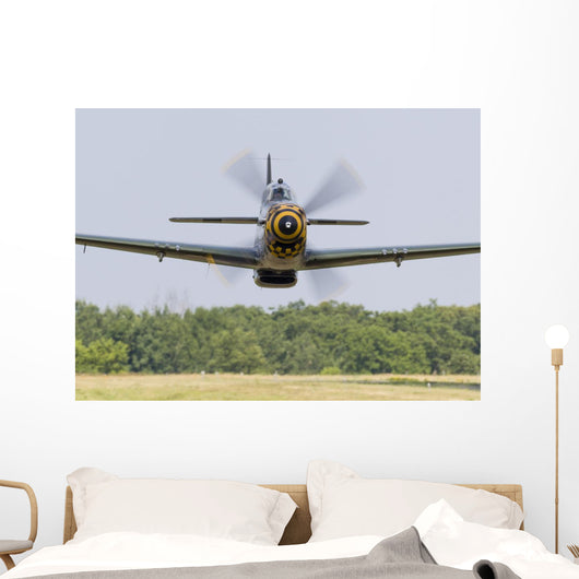 P-51 Mustang Flies East Wall Decal