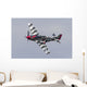 P-51 Mustang Flies Willow Banking Left Wall Decal