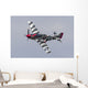 P-51 Mustang Flies Willow Banking Left Wall Decal