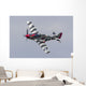 P-51 Mustang Flies Willow Banking Left Wall Decal
