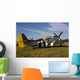 P-51 Mustang Parked Eaa with Tarp Wall Decal