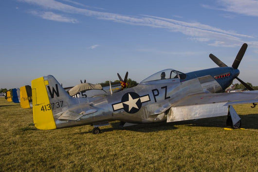 P-51 Mustang Parked Eaa Wall Decal