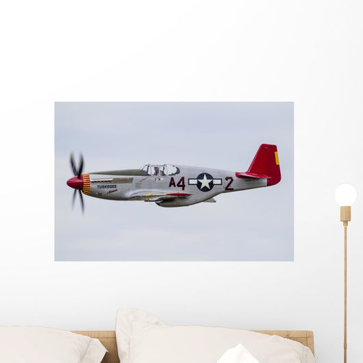 P-51 Mustang Flies Eaa Wall Decal