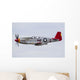 P-51 Mustang Flies Eaa Wall Decal