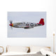 P-51 Mustang Flies Eaa Wall Decal
