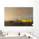 Three P-51 Mustangs Parked Wall Decal