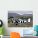 Blue P-51 Mustang Takes off Wall Decal
