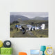 Blue P-51 Mustang Takes off Wall Decal