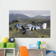 Blue P-51 Mustang Takes off Wall Decal