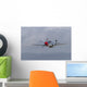 P-51 Mustang Flies Half Wall Decal
