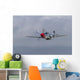 P-51 Mustang Flies Half Wall Decal