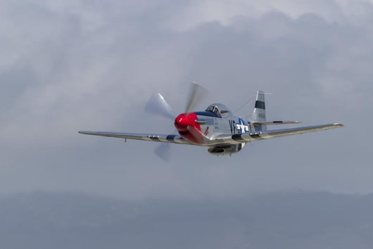 P-51 Mustang Flies Half Wall Decal