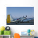 P-51 Mustang Parked Ramp Wall Decal