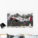 Red P-51 Mustang Takes off Wall Decal