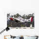 Red P-51 Mustang Takes off Wall Decal