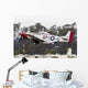 Red P-51 Mustang Takes off Wall Decal