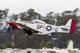 Red P-51 Mustang Takes off Wall Decal