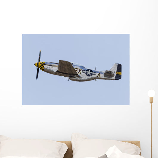 P-51 Mustang Takes off Wall Decal