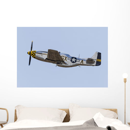 P-51 Mustang Takes off Wall Decal