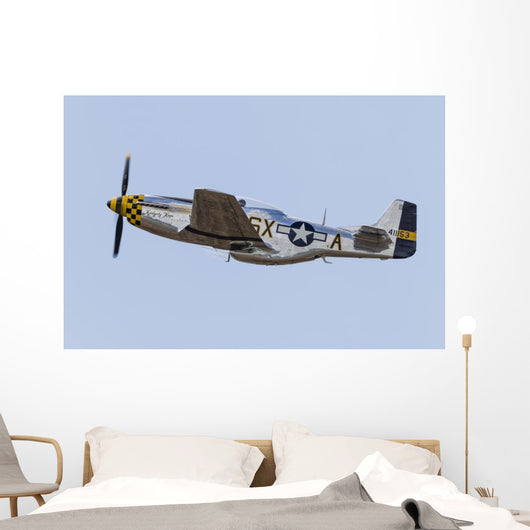 P-51 Mustang Takes off Wall Decal