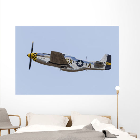 P-51 Mustang Takes off Wall Decal