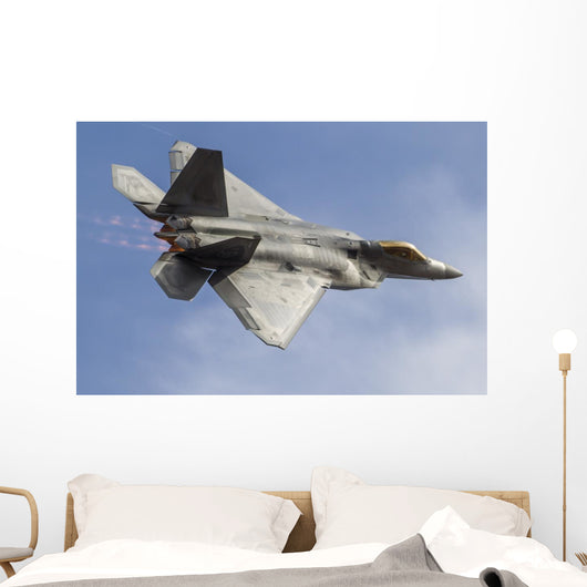 Us Air Force F-22 Top Right Wall Decal