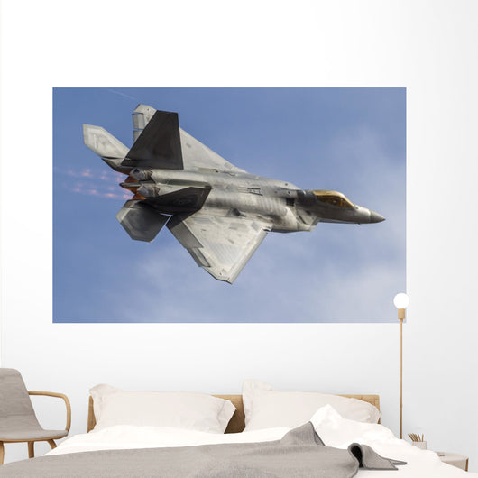 Us Air Force F-22 Top Right Wall Decal