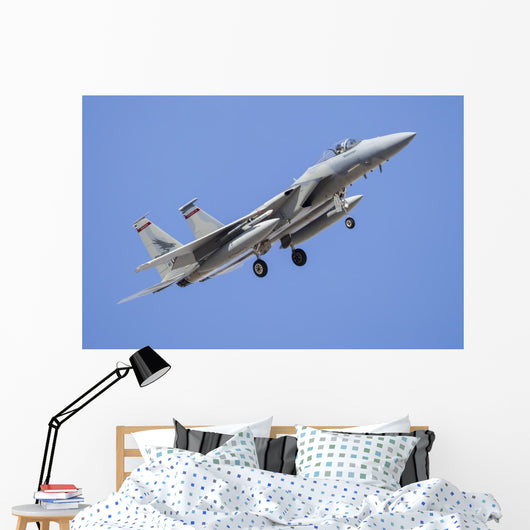 Us Air Force F-15c Up Right Wall Decal