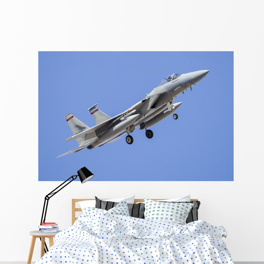 Us Air Force F-15c Up Right Wall Decal