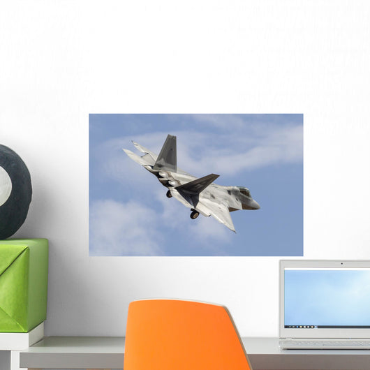 Us Air Force F-22 Banking Right Wall Decal