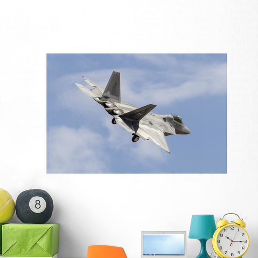 Us Air Force F-22 Banking Right Wall Decal