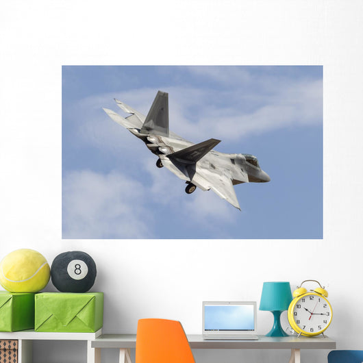 Us Air Force F-22 Banking Right Wall Decal
