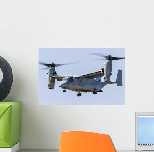 Us Marine Corps V-22 Left Profile Wall Decal