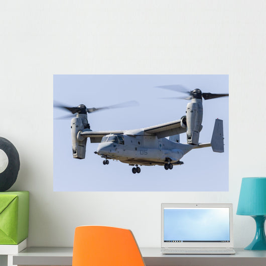 Us Marine Corps V-22 Left Profile Wall Decal
