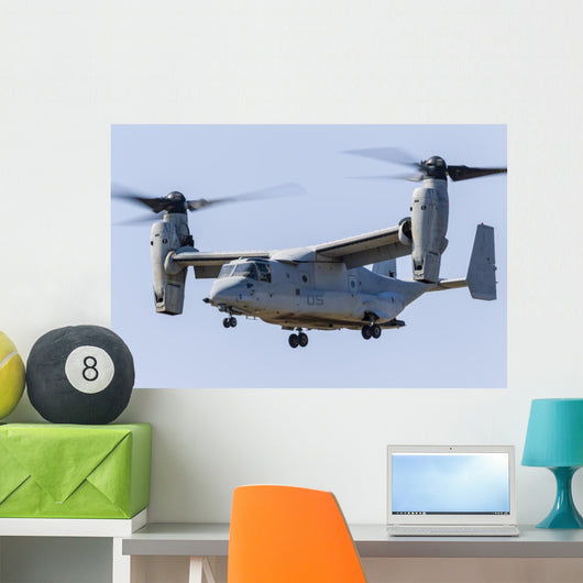 Us Marine Corps V-22 Left Profile Wall Decal