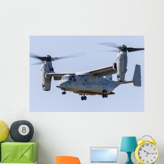 Us Marine Corps V-22 Left Profile Wall Decal