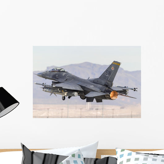 Us Air Force F-16c Left Back Wall Decal