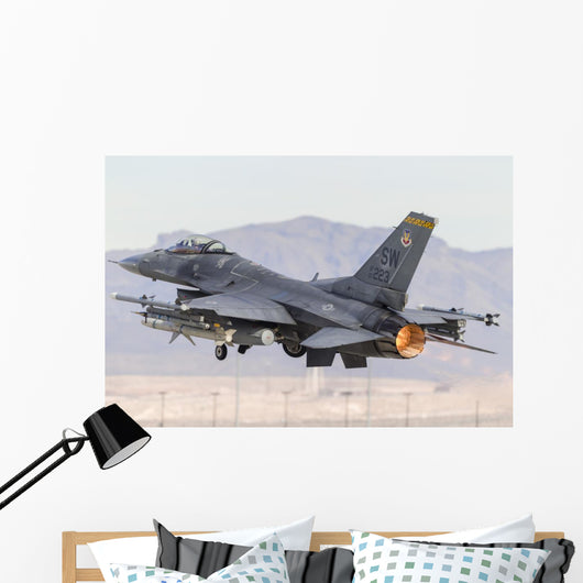 Us Air Force F-16c Left Back Wall Decal