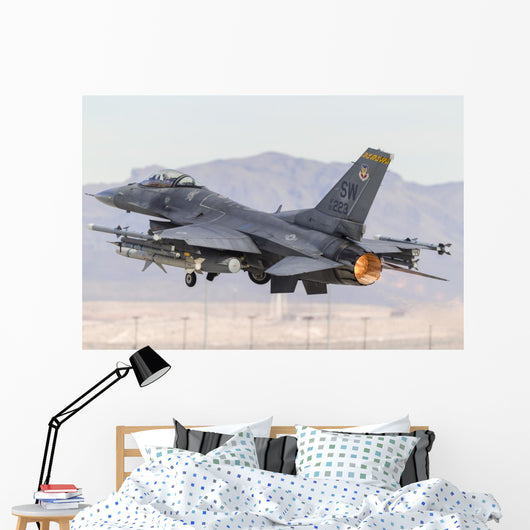 Us Air Force F-16c Left Back Wall Decal