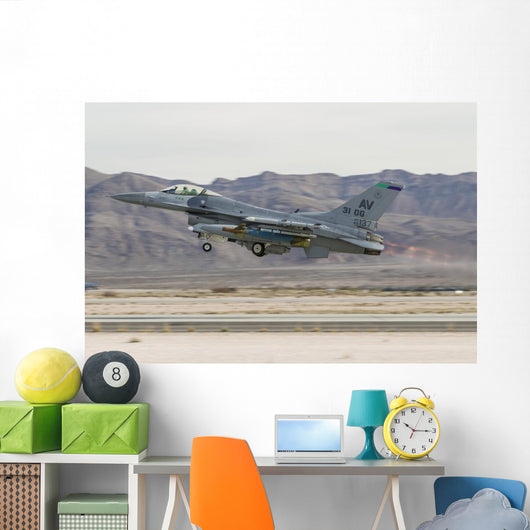 Us Air Force F-16c Left Wall Decal