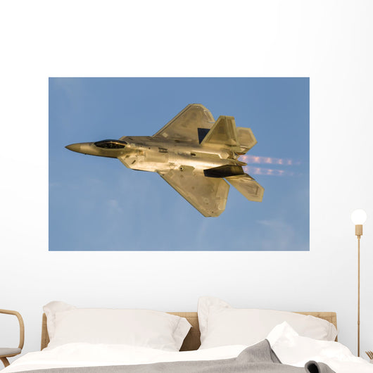 F-22a Raptor Us Air Gold Wall Decal