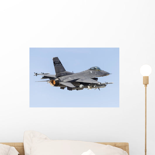 Us Air Force F-16c Right Back Wall Decal