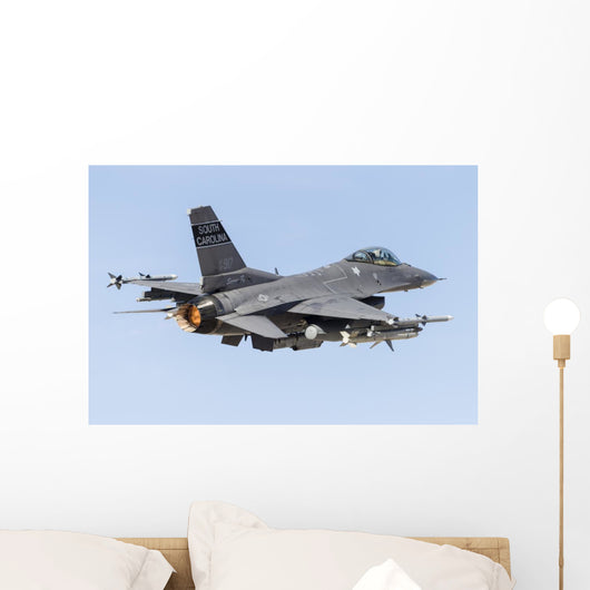 Us Air Force F-16c Right Back Wall Decal